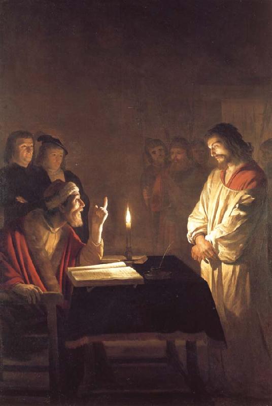 Gerrit van Honthorst Christ Before the High Priest Sweden oil painting art